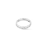 Chanel Jewelry 18k White Gold 0.34cttw Diamond Coco Crush Mini Band Size 6.25