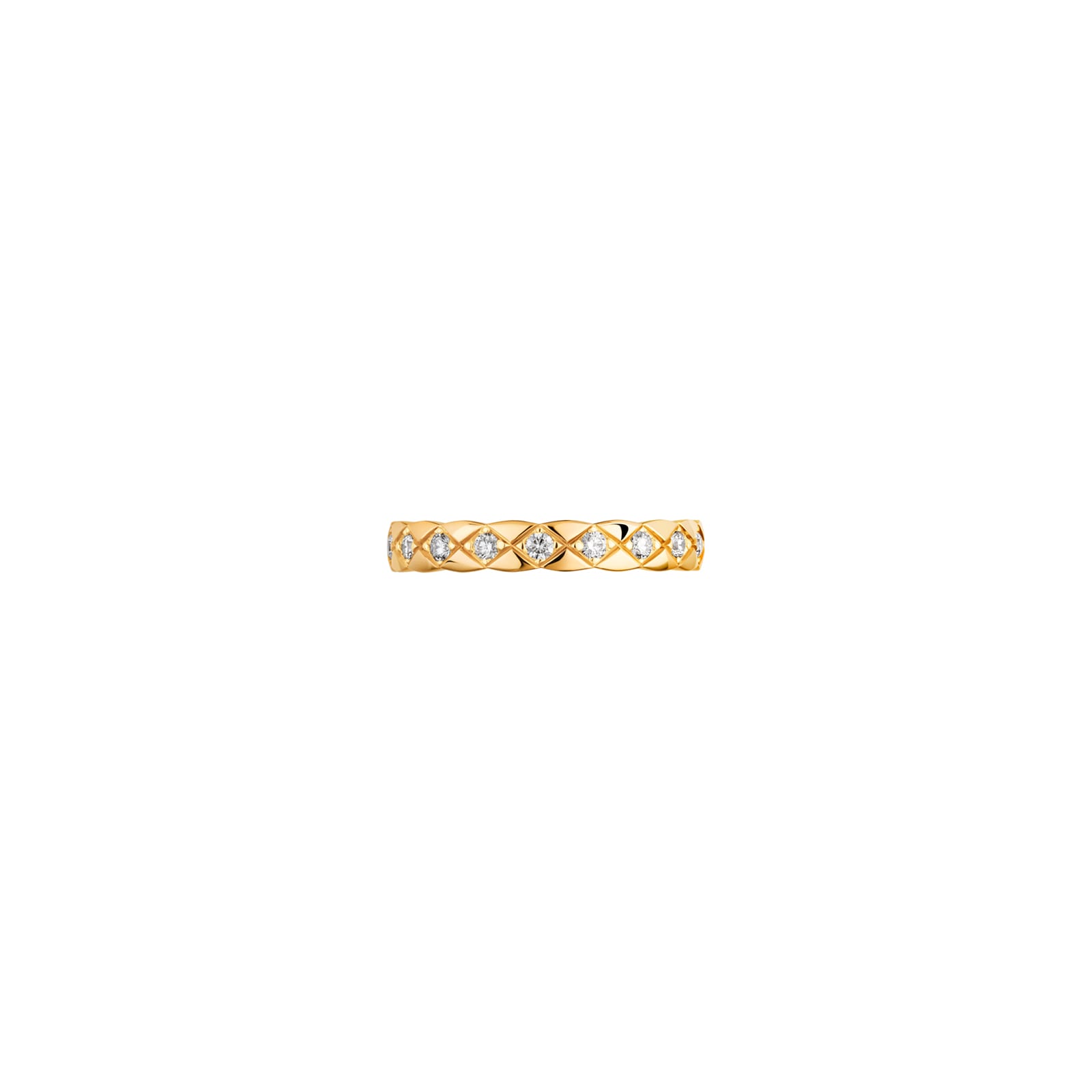 Chanel Jewelry 18k Yellow Gold 0.35cttw Diamond Coco Crush Mini Band Size 6.25 Chanel Jewelry 18k Yellow Gold 0.35cttw Diamond Coco Crush Mini Band Size 6.25
