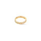 Chanel Jewelry 18k Yellow Gold 0.35cttw Diamond Coco Crush Mini Band Size 6.25