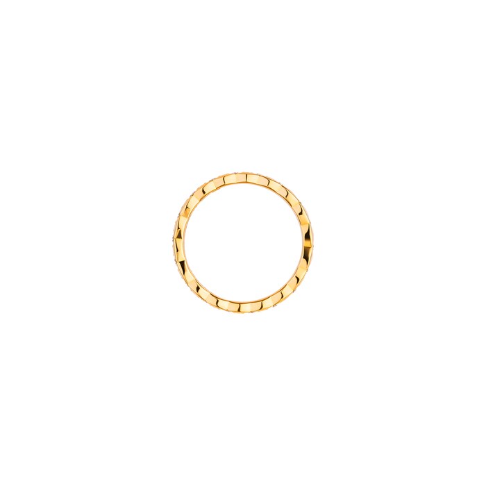 Chanel Jewelry 18k Yellow Gold 0.35cttw Diamond Coco Crush Mini Band Size 6.25