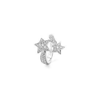 Chanel Jewelry 18k White Gold 0.65cttw Diamond Comète Géode Star Ring Size 6.25