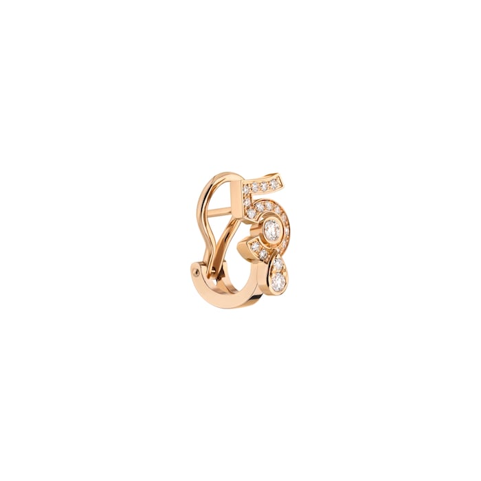 Chanel Jewelry 18k Beige Gold 0.18cttw Diamond Eternal No.5 Single Earring