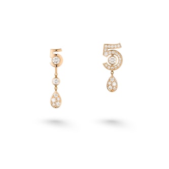Chanel Jewelry 18k Beige Gold 0.62cttw Diamond No.5 Transformable Earrings Chanel Jewelry 18k Beige Gold 0.62cttw Diamond No.5 Transformable Earrings
