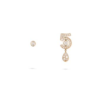 Chanel Jewelry 18k Beige Gold 0.62cttw Diamond No.5 Transformable Earrings