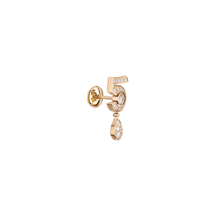 Chanel Jewelry 18k Beige Gold 0.62cttw Diamond No.5 Transformable Earrings