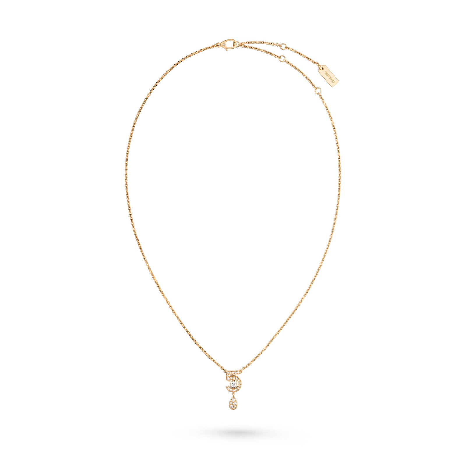 Chanel Jewelry 18k Beige Gold 0.36cttw Diamond Eternal No.5 Necklace Chanel Jewelry 18k Beige Gold 0.36cttw Diamond Eternal No.5 Necklace