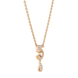 Chanel Jewelry 18k Beige Gold 0.36cttw Diamond Eternal No.5 Necklace Chanel Jewelry 18k Beige Gold 0.36cttw Diamond Eternal No.5 Necklace
