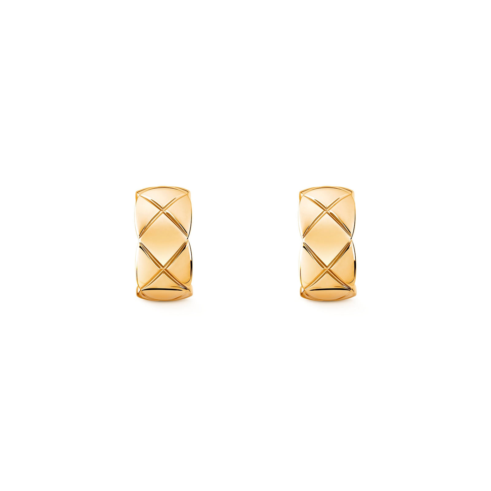 Chanel Jewelry 18k Yellow Gold Small Coco Crush Hoop Earrings Chanel Jewelry 18k Yellow Gold Small Coco Crush Hoop Earrings