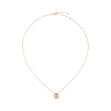 Chanel Jewelry 18k Beige Gold 0.05cttw Diamond Extrait De Camélia Pendant 16.5"