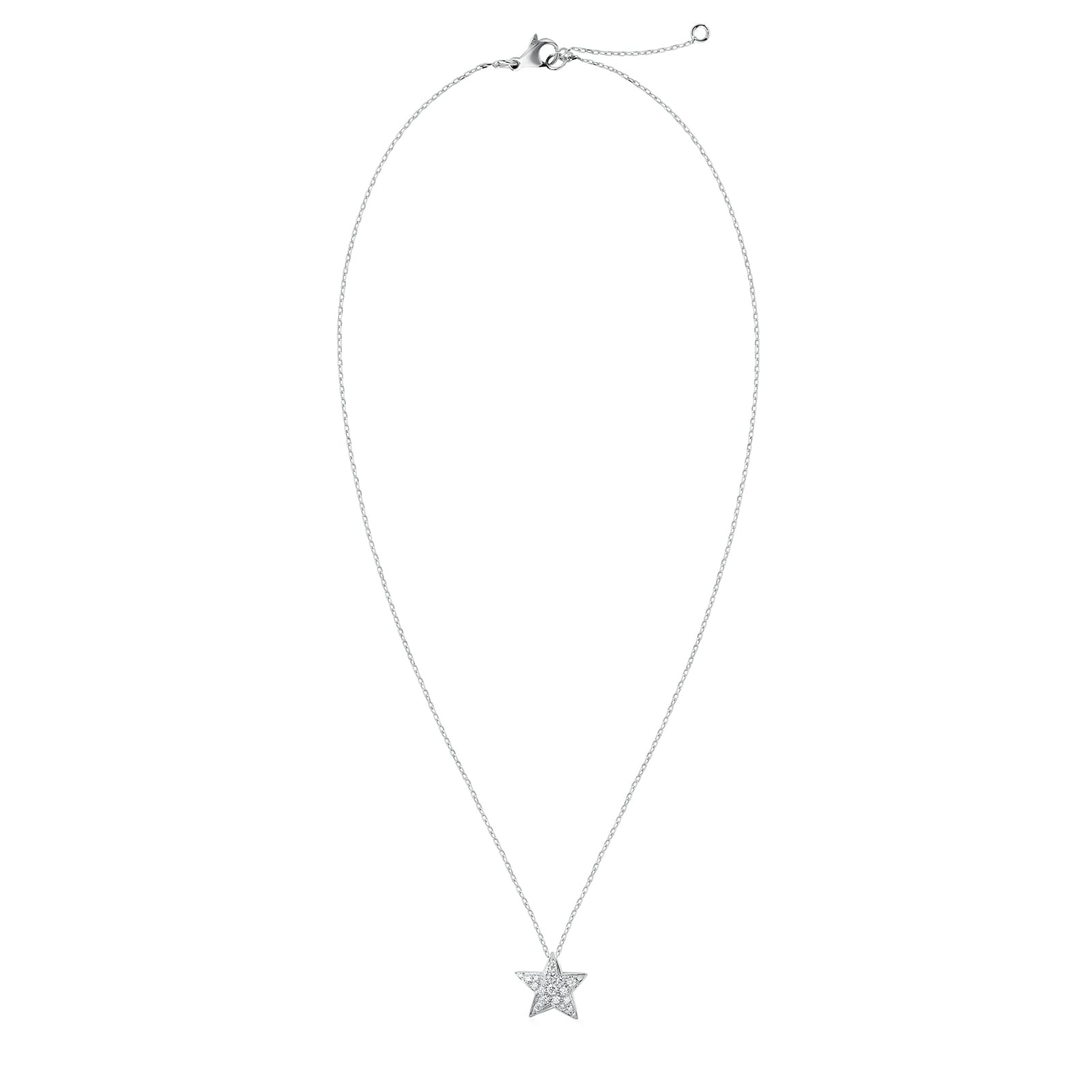Chanel Comète Diamonds Necklace 18k White Gold High Jewelry