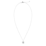 Chanel Jewelry 18k White Gold 0.22cttw Diamond Comète Small Star Pendant 16.25"