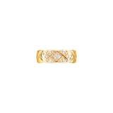 Chanel Jewelry 18k Yellow Gold 0.18cttw Diamond Coco Crush Small Band Size 7.25