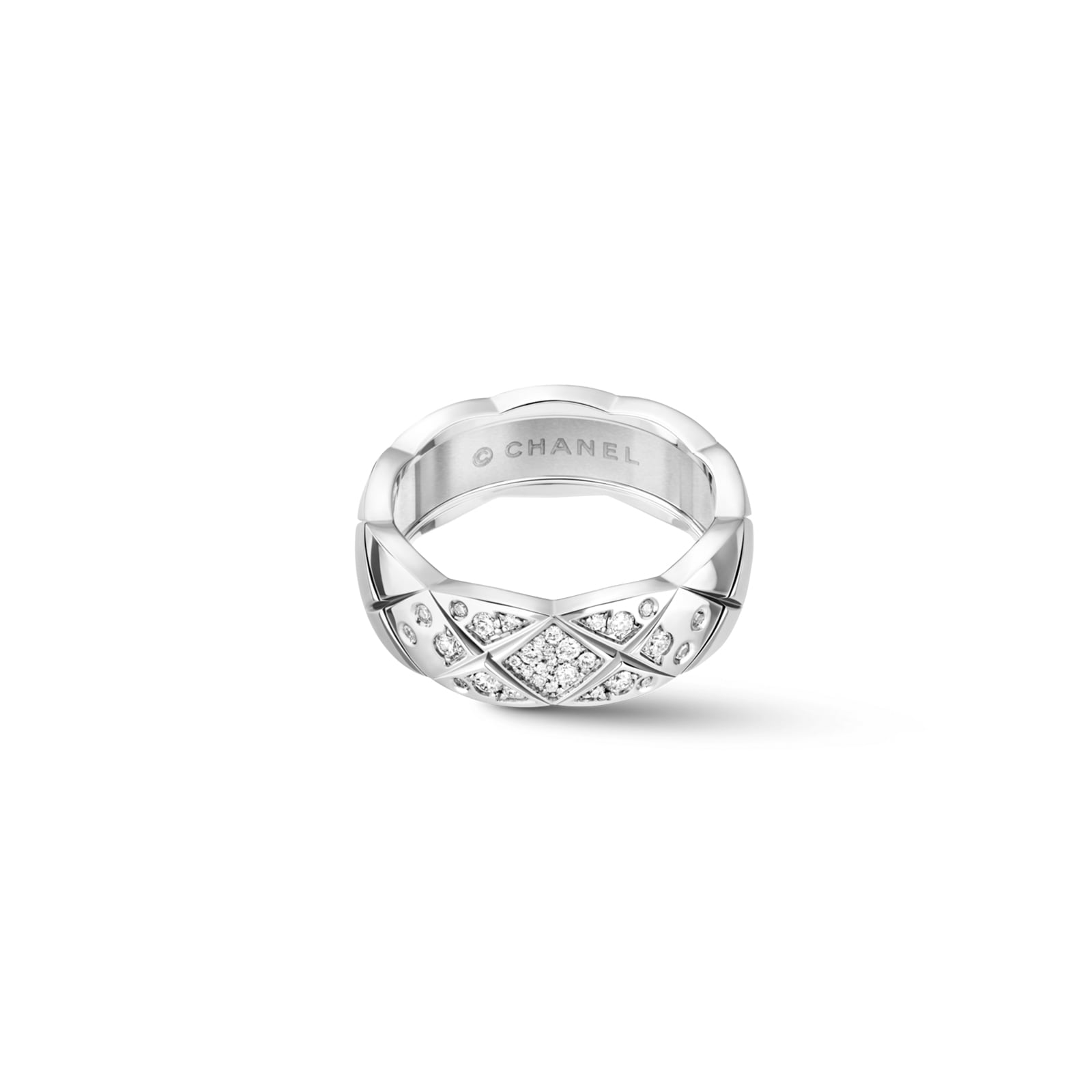 18k White Gold Coco Crush Small Band Size 6