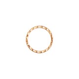 Chanel Jewelry 18k Beige Gold Coco Crush Quilted Motif Mini Band Size 7.25