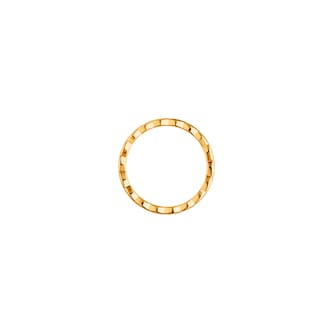 Chanel Jewelry 18k Yellow Gold Coco Crush Quilted Motif Mini Band Size 6.75 Chanel Jewelry 18k Yellow Gold Coco Crush Quilted Motif Mini Band Size 6.75