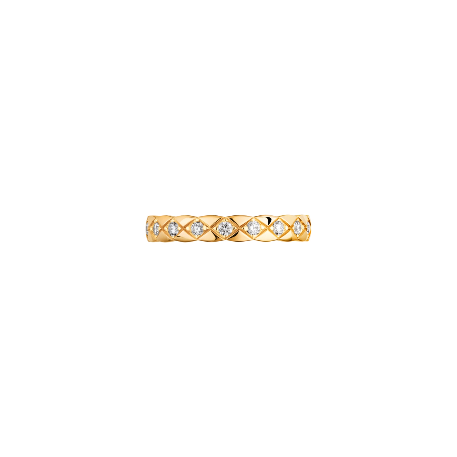 Chanel Jewelry 18k Yellow Gold 0.35cttw Diamond Mini Coco Crush Band Size 6.75 Chanel Jewelry 18k Yellow Gold 0.35cttw Diamond Mini Coco Crush Band Size 6.75