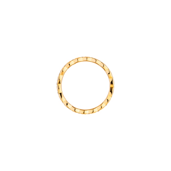 Chanel Jewelry 18k Yellow Gold 0.35cttw Diamond Mini Coco Crush Band Size 6.75