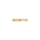 Chanel Jewelry 18k Yellow Gold 0.35cttw Diamond Mini Coco Crush Band Size 7.25