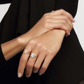 Chanel Jewelry 18k Beige and White Gold 0.10cttw Coco Crush Toi Et Moi Ring Size 6.75 Chanel Jewelry 18k Beige and White Gold 0.10cttw Coco Crush Toi Et Moi Ring Size 6.75