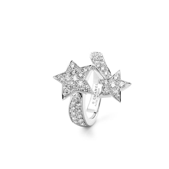 Chanel Jewelry 18k White Gold 0.65cttw Diamond Comète Géode Star Ring Size 7.25 Chanel Jewelry 18k White Gold 0.65cttw Diamond Comète Géode Star Ring Size 7.25