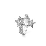 Chanel Jewelry 18k White Gold 0.65cttw Diamond Comète Géode Star Ring Size 7.25