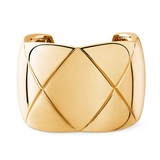 Chanel 18k Yellow Gold Coco Crush Cuff Bracelet Medium