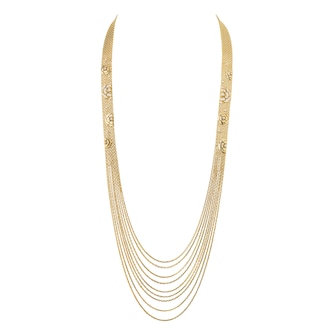 Chanel 18k Yellow Gold and 1.35cttw Diamond Camélia Sautoir Necklace Chanel 18k Yellow Gold and 1.35cttw Diamond Camélia Sautoir Necklace
