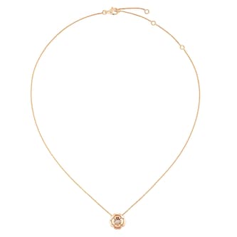 Chanel 18k Beige Gold 0.05cttw Diamond Extrait de Camélia Pendant