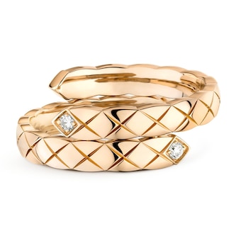 Chanel 18k Beige Gold Coco Crush Toi Et Moi Ring Size 7.25