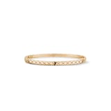 CHANEL 18K Beige Gold 0.32cttw Diamond Coco Crush Mini Bangle