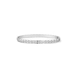 CHANEL 18K White Gold 1.28cttw Diamond Coco Crush Mini Bangle