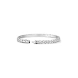 CHANEL 18K White Gold 1.28cttw Diamond Coco Crush Mini Bangle