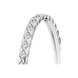 CHANEL 18K White Gold 1.28cttw Diamond Coco Crush Mini Bangle