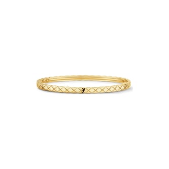 CHANEL 18K Yellow Gold Coco Crush Mini Bangle