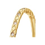 CHANEL 18K Yellow Gold 0.32cttw Diamond Coco Crush Mini Bangle