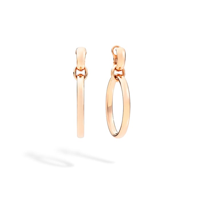 Pomellato 18k Rose Gold Iconica Hoop Earrings