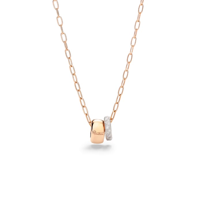 Pomellato 18K Rose Gold Iconica 0.3cttw Diamond Necklace