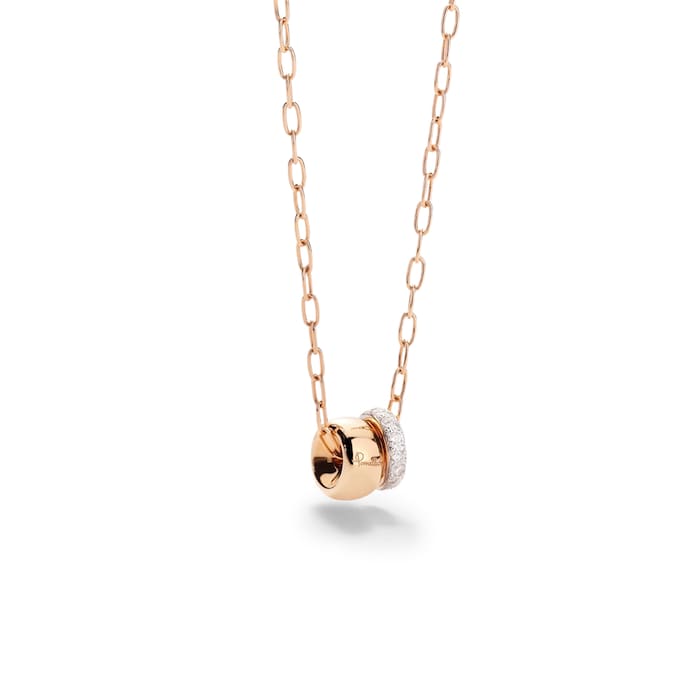 Pomellato 18K Rose Gold Iconica 0.3cttw Diamond Necklace