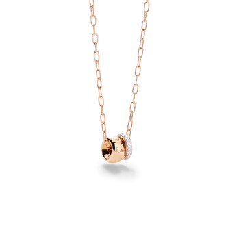 Pomellato 18K Rose Gold Iconica 0.3cttw Diamond Necklace