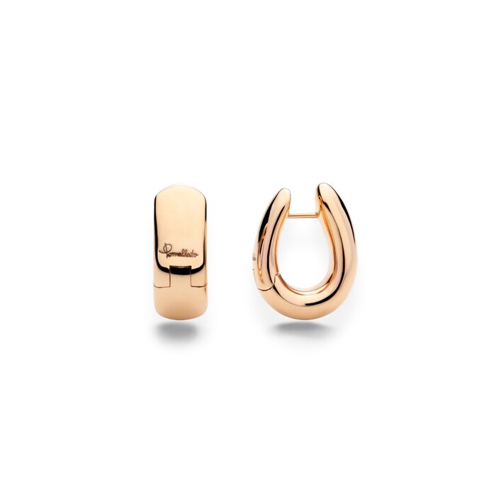 Pomellato 18K Rose Gold Iconica Huggie Hoop Earrings