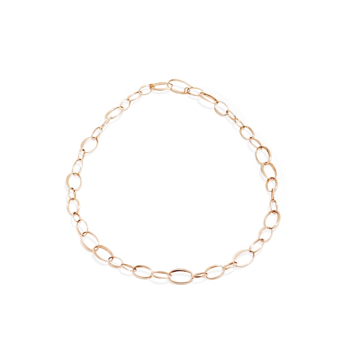 Pomellato 18k Rose Gold Oval Link Chain 55cm