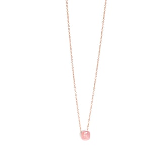 Pomellato 18k Rose and White Gold Nudo Rose Quartz and Chalcedony Pendant 42-46cm Pomellato 18k Rose and White Gold Nudo Rose Quartz and Chalcedony Pendant 42-46cm