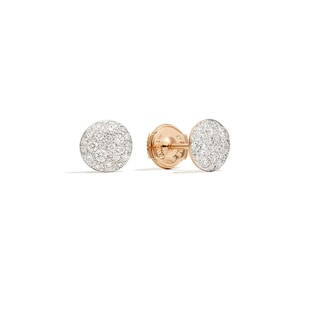 Pomellato 18k Rose Gold Sabbia 0.48cttw Diamond Stud Earrings Pomellato 18k Rose Gold Sabbia 0.48cttw Diamond Stud Earrings