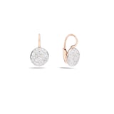 Pomellato 18k Rose Gold Sabbia 0.78cttw Diamond Clip on Earrings