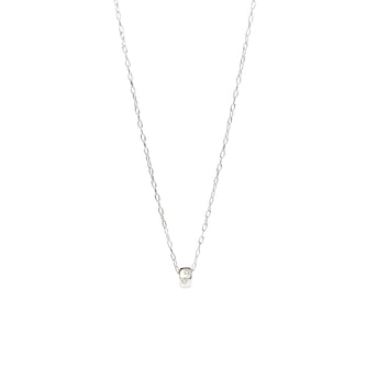 Pomellato 18k White Gold Iconica 0.13cttw Diamond Barrel Pendant