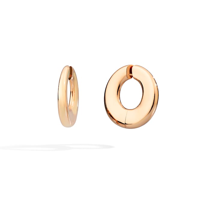 Pomellato 18k Rose Gold Iconica Hoop Earrings