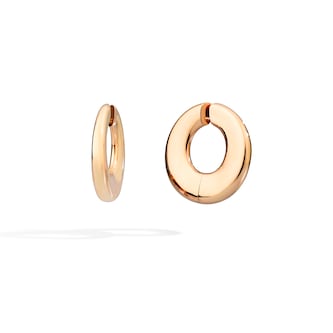 Pomellato 18k Rose Gold Iconica Hoop Earrings Pomellato 18k Rose Gold Iconica Hoop Earrings