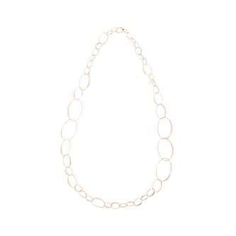 Pomellato 18k Rose Gold Mixed Size Oval Link Necklace 43"