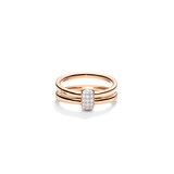 Pomellato 18ct Rose Gold Pomellato Together 0.09ct Diamond Ring - Ring Size M
