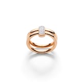 Pomellato 18ct Rose Gold Pomellato Together 0.09ct Diamond Ring - Ring Size M